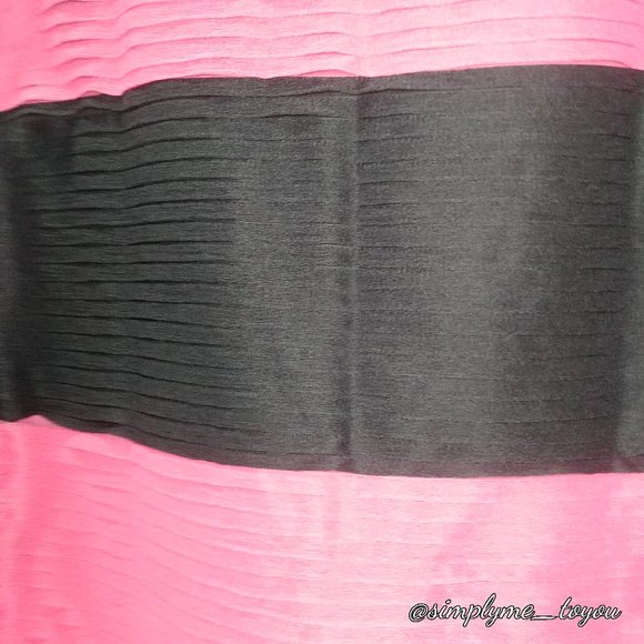 Ann Taylor Pink and Navy Pleated Tank Style Blouse Size XXL - Picture 4 of 8